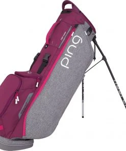 PING Women's 2020 Hoofer Lite Stand Golf Bag Garnet/heathered Grey