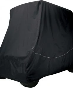 Classic Accessories Fairway Quick-Fit Short Golf Cart Cover - Black For Unisex
