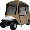 Classic Accessories Fairway Travel Short Golf Cart Enclosure For Unisex Light Khaki