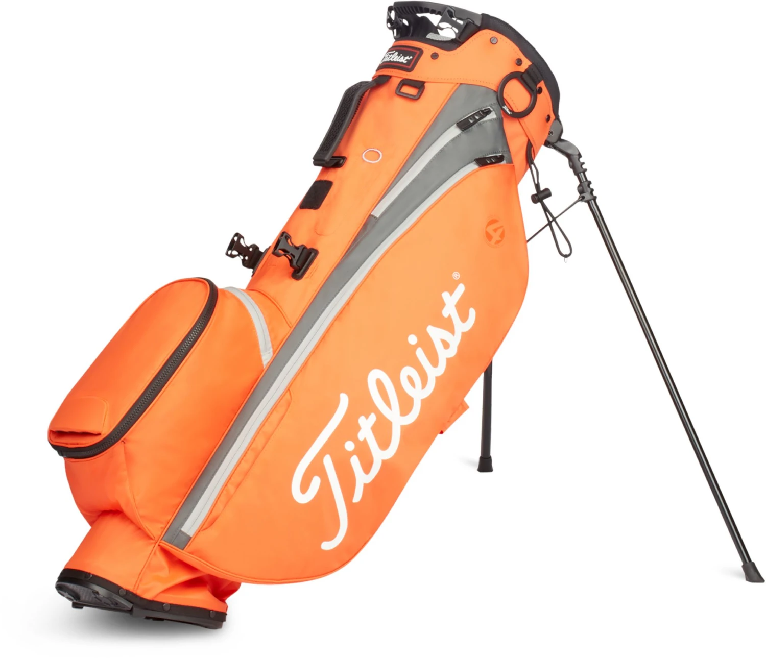 Titleist 2022 Players 4 Stand Bag For Unisex Flame/gray 1 Titleist 2022 Players 4 Stand Bag For Unisex Flame/gray