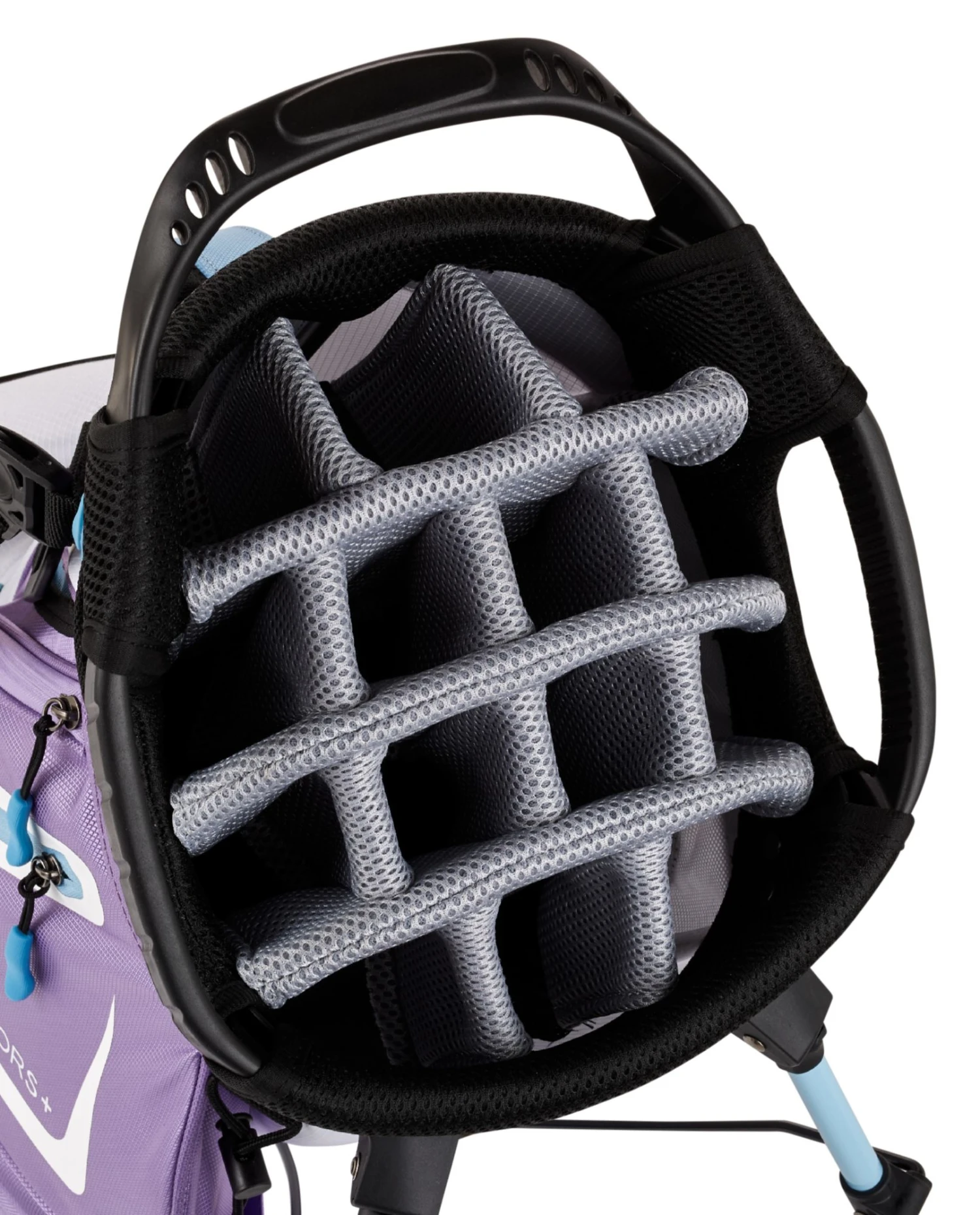 Maxfli Women's 2022 Honors+ 14-Way Stand Bag Purple/white 2 Maxfli Women's 2022 Honors+ 14-Way Stand Bag Purple/white - Image 2