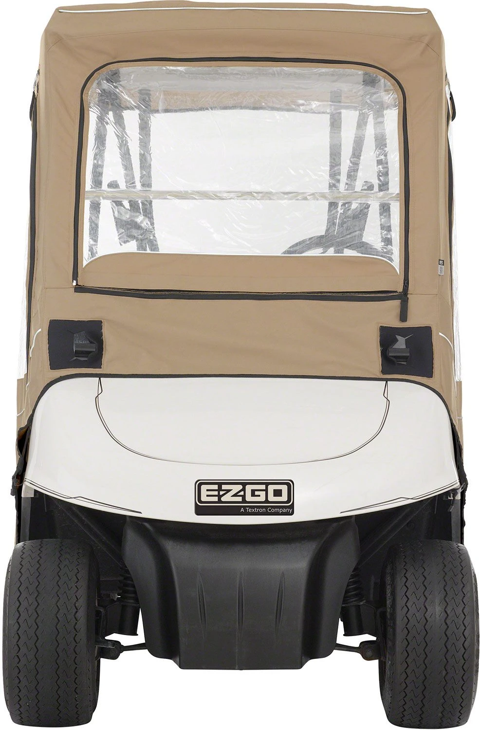 Classic Accessories Fairway E-Z-Go Golf Cart Enclosure - Khaki For Unisex 3 Classic Accessories Fairway E-Z-Go Golf Cart Enclosure - Khaki For Unisex - Image 3