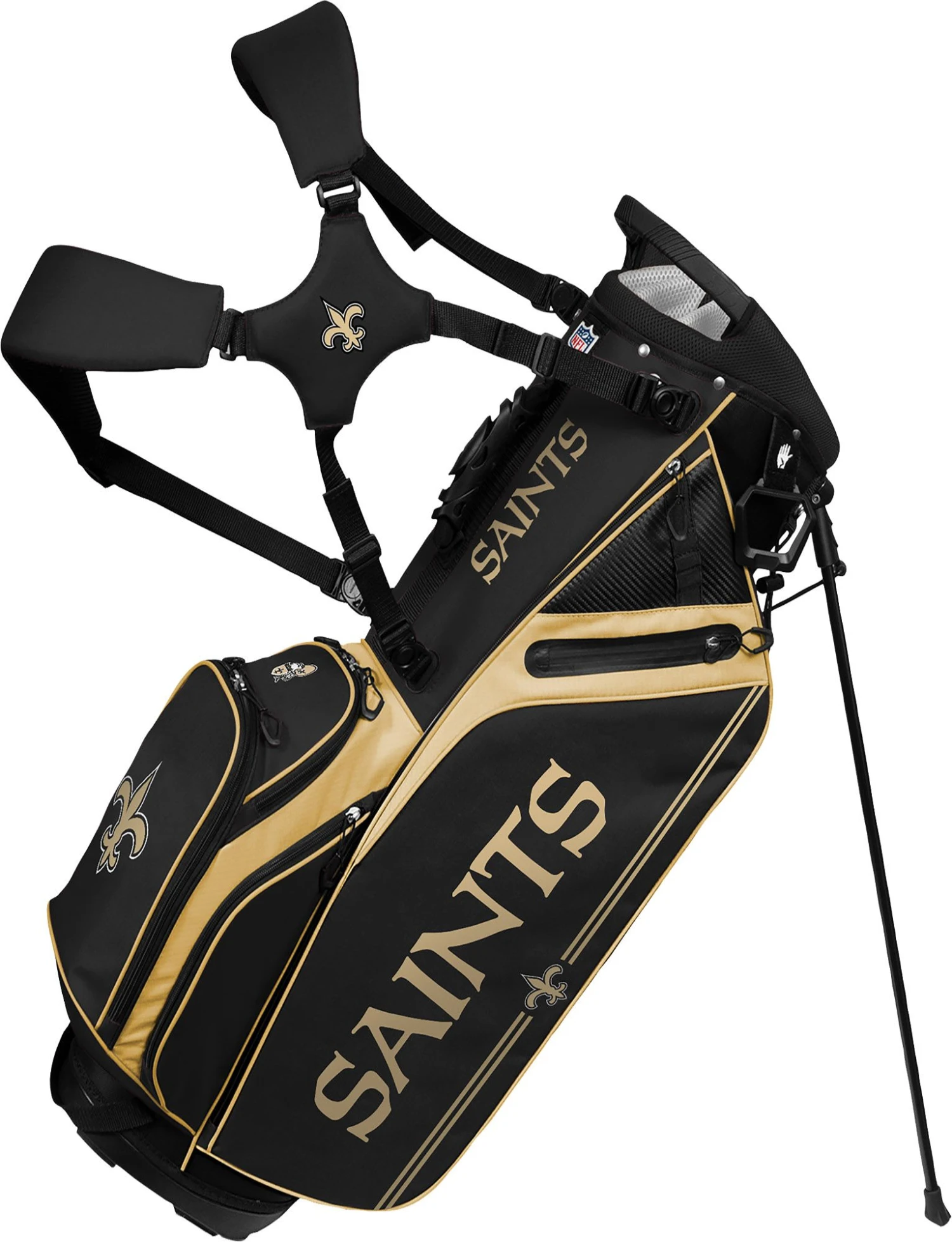 WinCraft Team Effort New Orleans Saints Caddie Carry Hybrid Bag For Men 1 WinCraft Team Effort New Orleans Saints Caddie Carry Hybrid Bag For Men