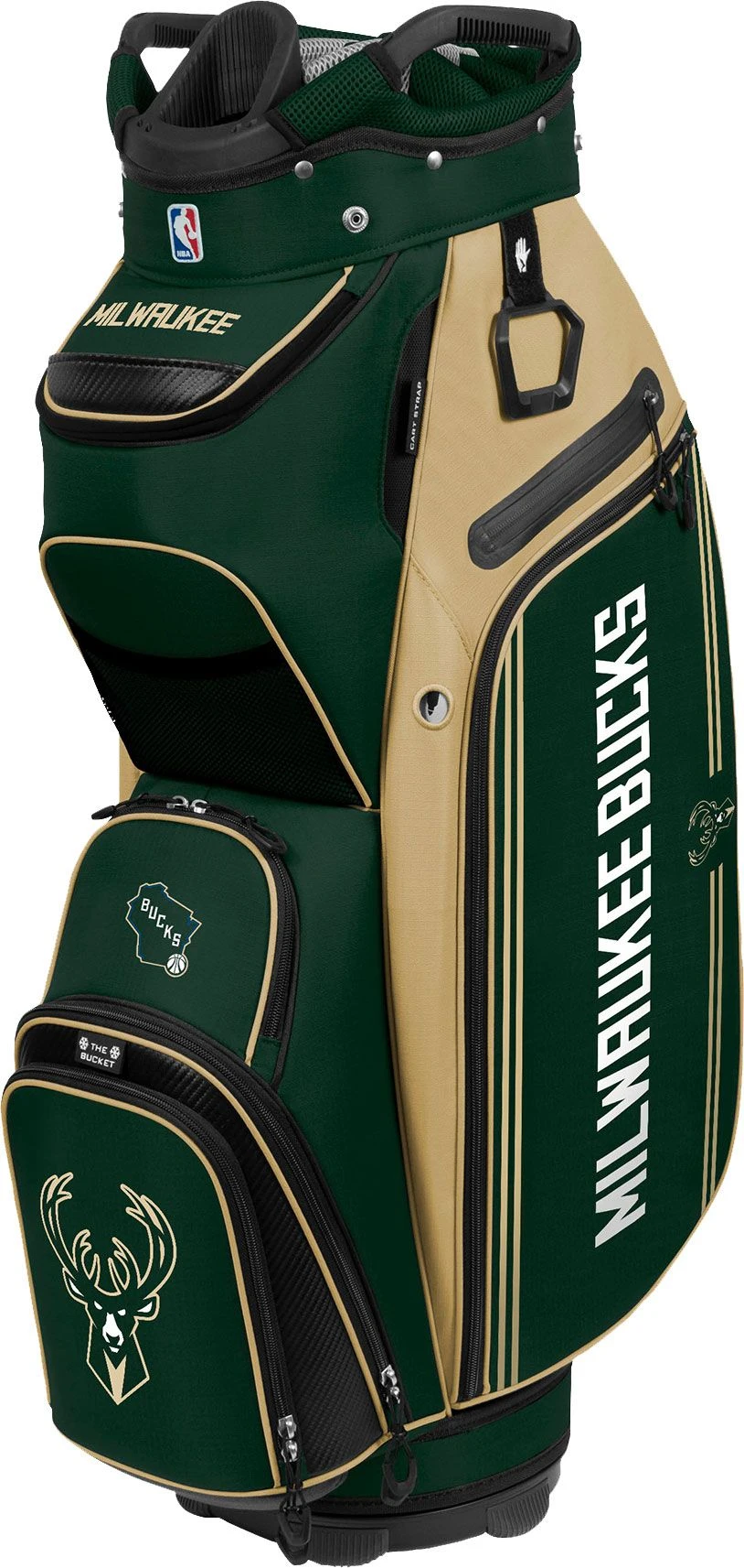 WinCraft Team Effort Milwaukee Bucks Bucket III Cooler Cart Bag For Men 1 WinCraft Team Effort Milwaukee Bucks Bucket III Cooler Cart Bag For Men
