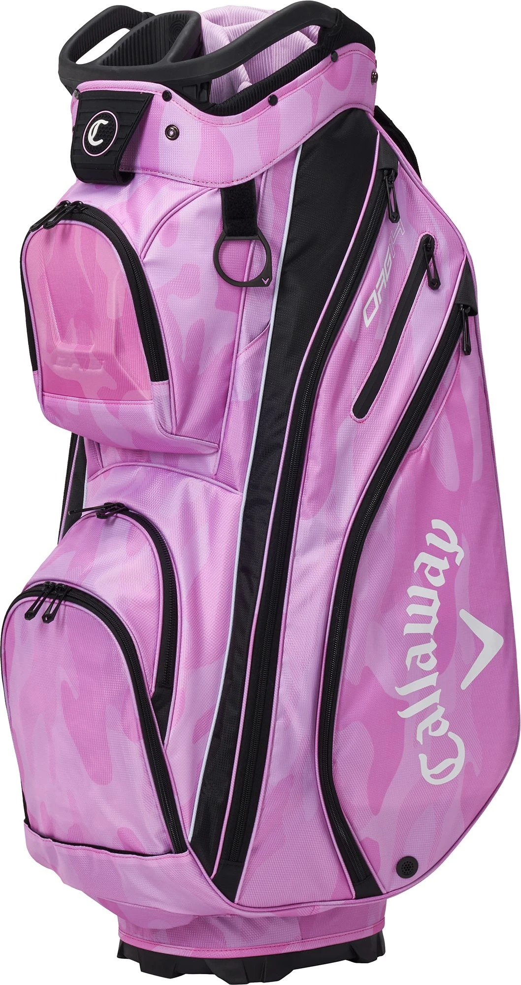 Callaway Women's 2022 Org 14 Cart Bag For Unisex Pink Camo 1 Callaway Women's 2022 Org 14 Cart Bag For Unisex Pink Camo
