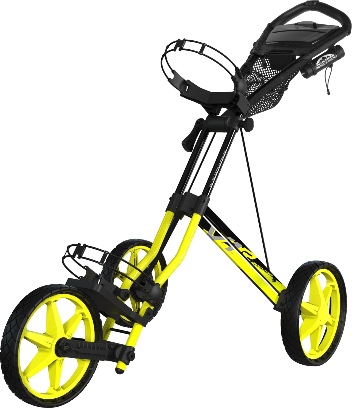 Sun Mountain 2022 Speed Cart V1R Golf Caddie For Unisex White/blue 1 Sun Mountain 2022 Speed Cart V1R Golf Caddie For Unisex White/blue