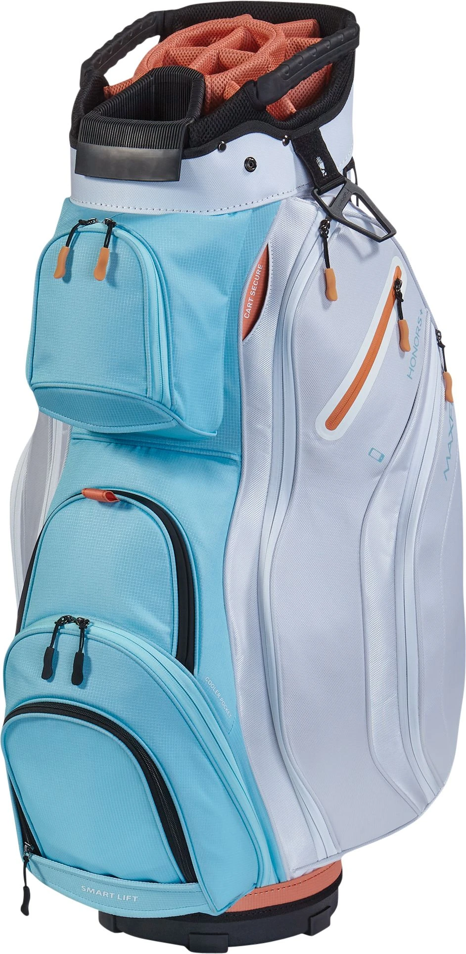 Maxfli Women's 2021 Honors+ 14-Way Cart Bag Blue/gray 1 Maxfli Women's 2021 Honors+ 14-Way Cart Bag Blue/gray