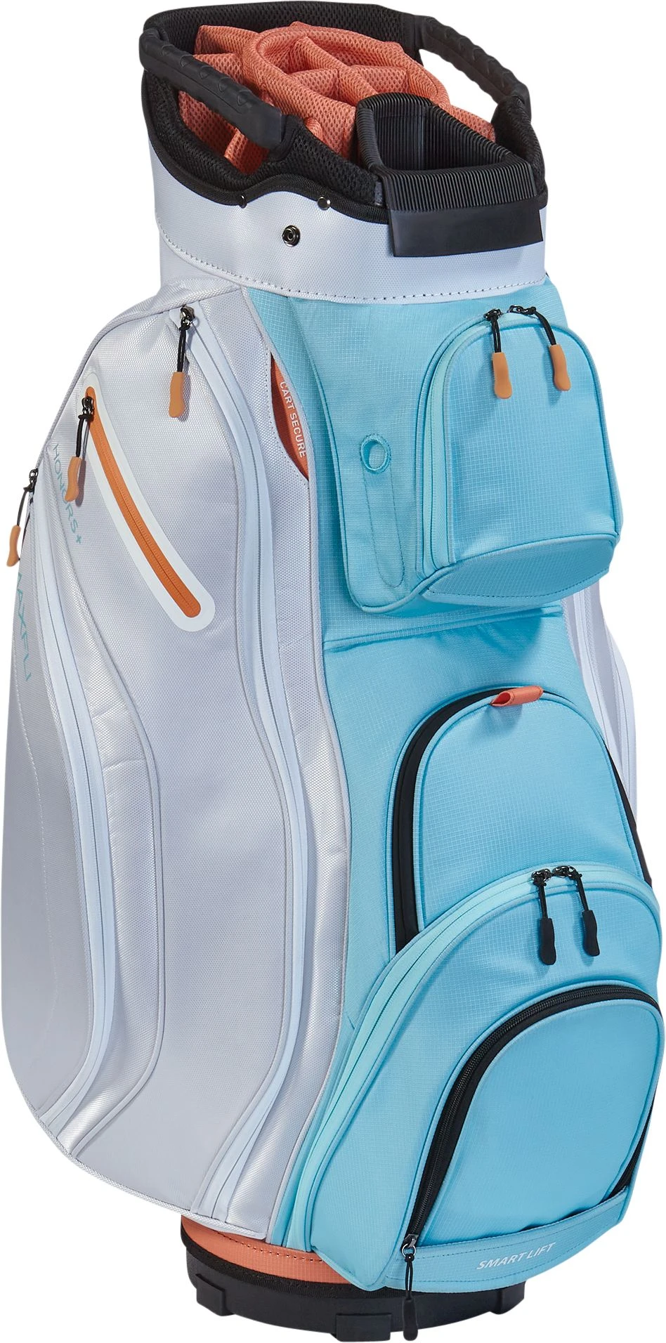 Maxfli Women's 2021 Honors+ 14-Way Cart Bag Blue/gray 4 Maxfli Women's 2021 Honors+ 14-Way Cart Bag Blue/gray - Image 4