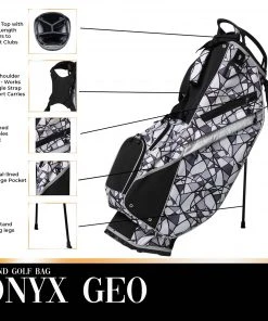 Glove It Women's 2022 Stand Bag For Unisex Onyx Geo -GolfBag Pro Shop unnamed file 329
