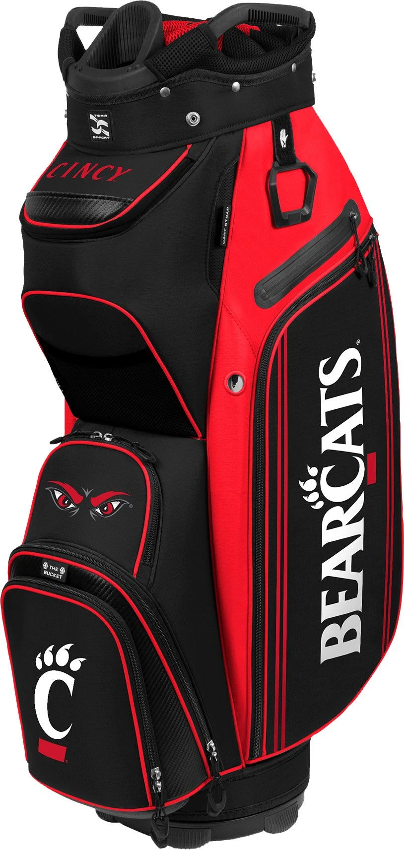 WinCraft Team Effort Cincinnati Bearcats Bucket III Cooler Cart Bag For Men 1 WinCraft Team Effort Cincinnati Bearcats Bucket III Cooler Cart Bag For Men