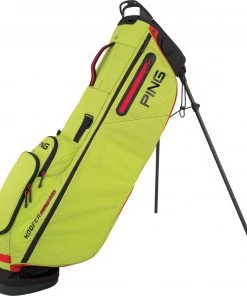 PING 2020 Hoofer Craz E-Lite Stand Bag For Men Neon Yellow/black/red