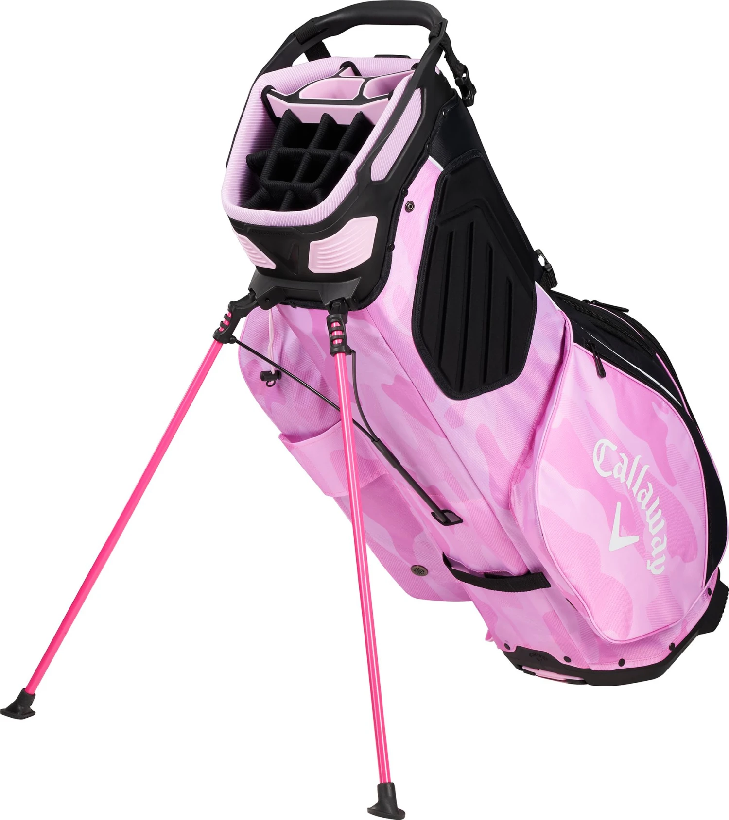 Callaway Women's 2022 Fairway 14 Stand Bag Black/pink Camo 4 Callaway Women's 2022 Fairway 14 Stand Bag Black/pink Camo - Image 4