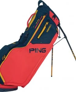 PING 2022 Hoofer 14 Stand Bag For Unisex Sunkiss/navy/yellow