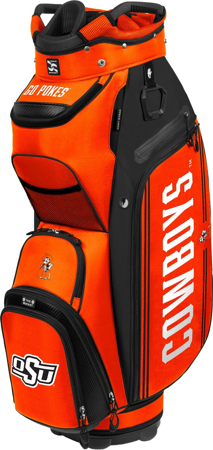 WinCraft Team Effort Oklahoma State Cowboys Bucket III Cooler Cart Bag For Men 1 WinCraft Team Effort Oklahoma State Cowboys Bucket III Cooler Cart Bag For Men