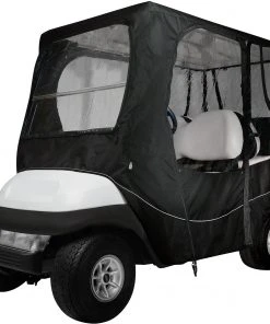Classic Accessories Fairway Deluxe Long Golf Cart Enclosure – Black For Unisex