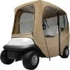 Classic Accessories Fairway Deluxe Short Golf Cart Enclosure For Unisex Light Khaki
