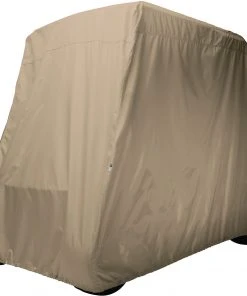 Classic Accessories Fairway Short Golf Cart Cover – Khaki For Unisex Light Khaki