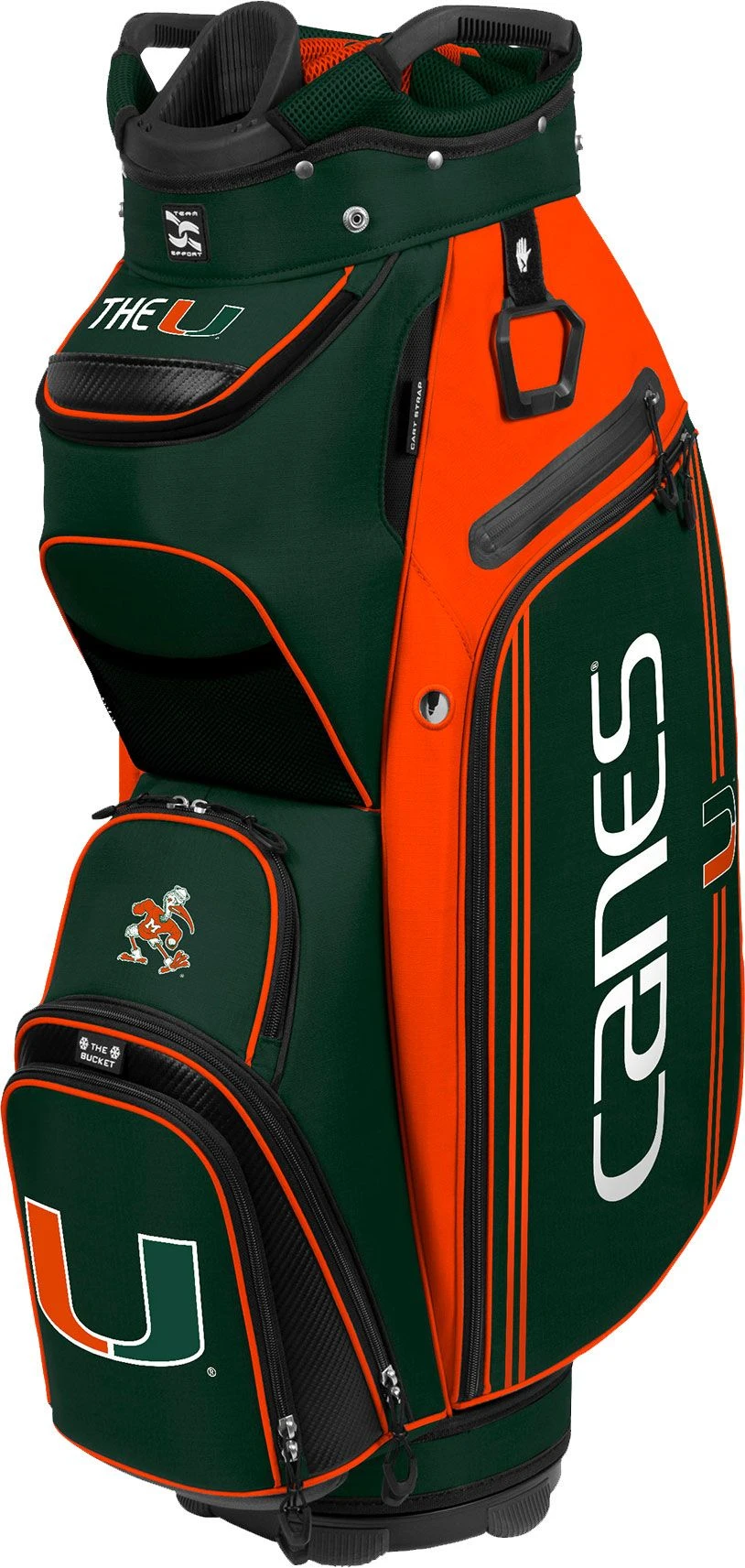 WinCraft Team Effort Miami Hurricanes Bucket III Cooler Cart Bag For Unisex 1 WinCraft Team Effort Miami Hurricanes Bucket III Cooler Cart Bag For Unisex